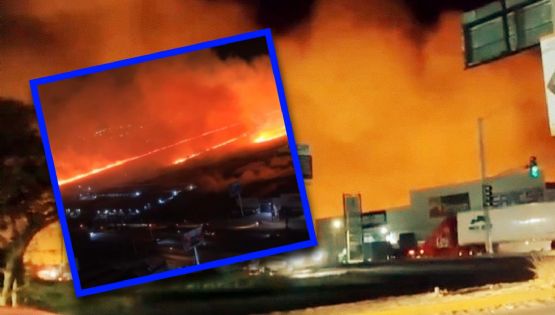 VIDEO | Se registra enorme incendio en inmediaciones de parque industrial de Aguascalientes