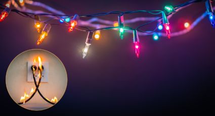 ¿Qué hacer en caso de un corto circuito por las luces navideñas?
