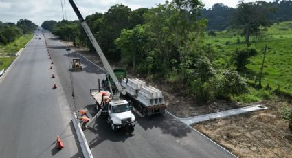 Registra avance de 98% ampliación de carretera Macuspana-Escárcega: SICT