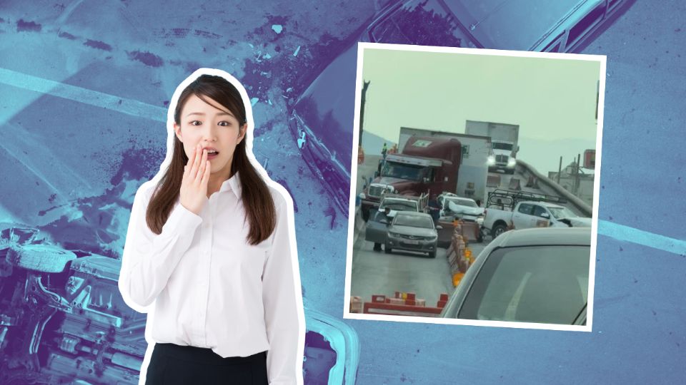 Un accidente entre un tráiler y varios vehículos provocó el cierre de la avenida Miguel Alemán en la zona metropolitana de Monterrey.