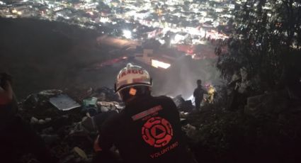 Incendio forestal en Monterrey inició en basurero clandestino