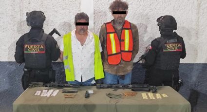 Detienen a dos hombres armados tras persecución y volcadura en Sabinas Hidalgo