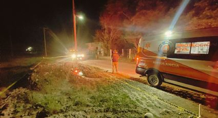 Joven motociclista fallece en comunidad Hacienda Las Anacuas, en General Terán