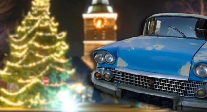 Un hombre derriba con su auto un árbol de Navidad de 12 metros al hacer ‘trompos’