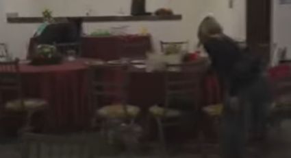 VIDEO | Oso negro irrumpe en posada navideña en San Pedro, Nuevo León