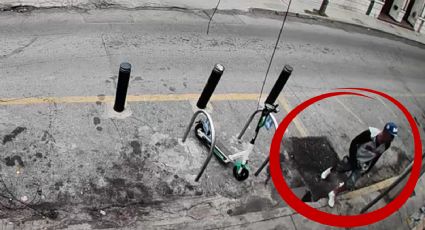 VIDEO | Captan a presunto ladrón en techos del Barrio Antiguo, en Monterrey