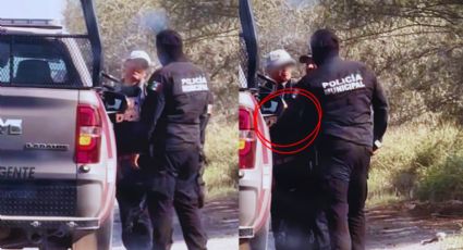Graban a policía de García golpeando a un ciudadano que se encontraba ya sometido | VIDEO