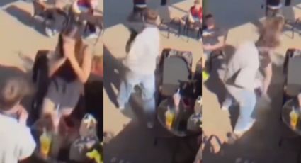 VIDEO | Propuesta de matrimonio se descontrola y termina en pleito entre los novios