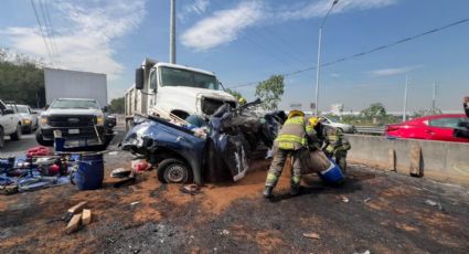 Accidente en Morones Prieto deja un hombre prensado; rescate moviliza a cuerpos de emergencia