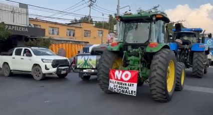Con sus tractores y camionetas regresan agricultores a sus estados