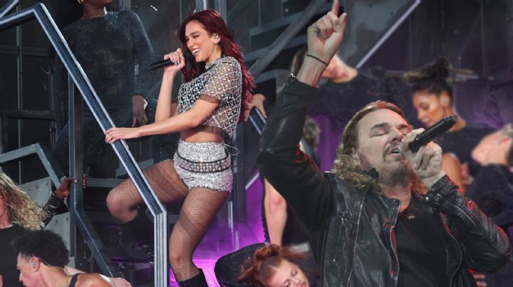 Dua Lipa canta ‘Oye mi amor’ con Fher de Maná en su concierto en CDMX | VIDEO