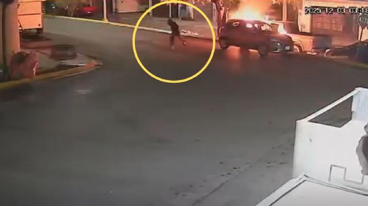 Incendian camioneta de un joven emprendedor en Monterrey y ataque queda grabado | VIDEO