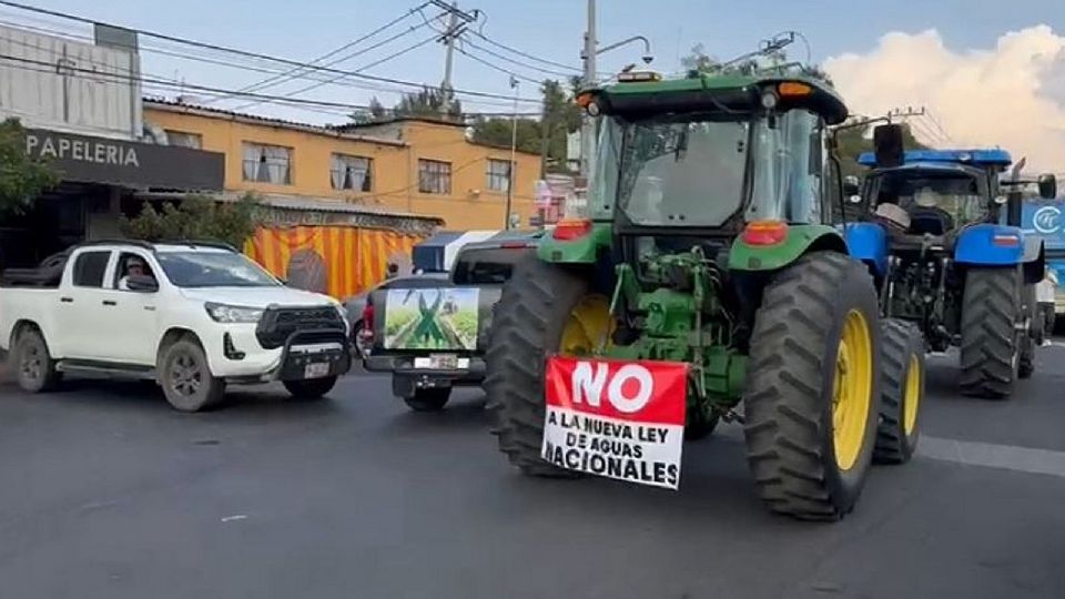 Protesta de agricultores.