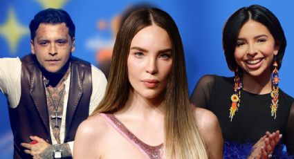 La vez que Nodal cantó delante de Ángela Aguilar la canción que escribió para Belinda