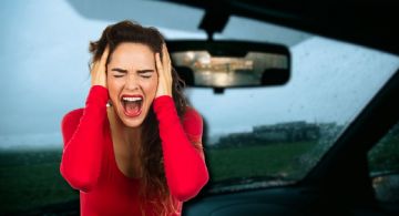 VIDEO | Joven fue captada pidiendo auxilio desde la ventana de un vehículo