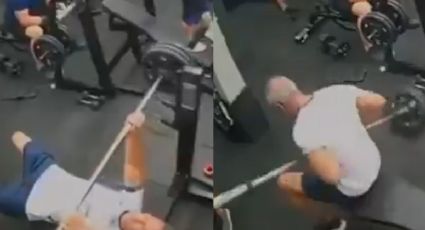 VIDEO | Hombre pierde la vida en gimnasio luego de que una barra le cayera encima