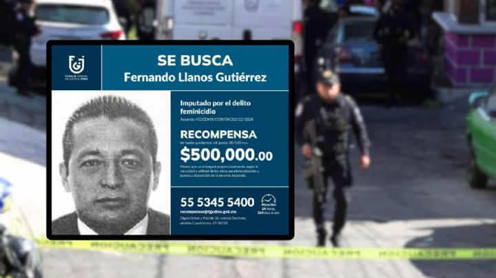 Fernando Llanos Gutiérrez: Fiscalía de CDMX ofrece recompensa de 500 mil pesos por información de exfuncionario de la SCT acusado de feminicidio