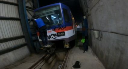 VIDEO | Se graban grafiteando el metro de Monterrey