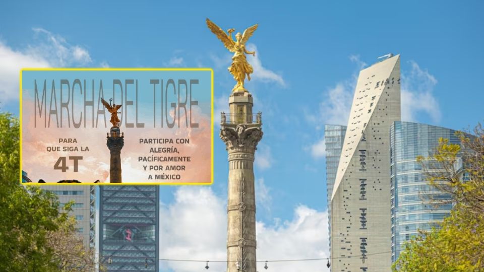Detalles de la Marcha del Tigre CDMX que busca apoyar a la 4T y a Sheinbaum