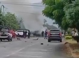 Ataque con explosivo deja al menos un muerto y 10 heridos en Coahuayana, Michoacán | VIDEO