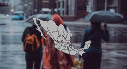 Saca el paraguas y la cobija: Lista completa de estados afectados por lluvias y frío este sábado