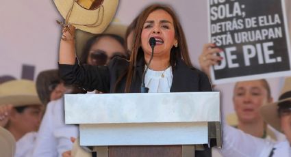 Grecia Quiroz: Reportan que presunto halcón irrumpió en evento de la alcaldesa de Uruapan