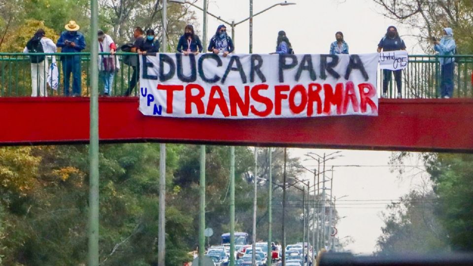 Paro de estudiantes de la Universidad Pedagógica Nacional.
