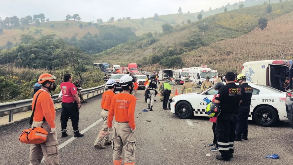 Accidente de autobús en Chiapas.