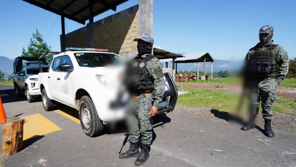 Elementos del Ejército en Michoacán.