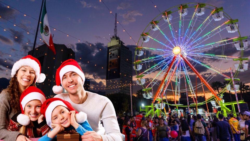 Familias regiomontanas presenciaron el encendido oficial que iluminó la Macroplaza y dio inicio a la Macro Navidad 2025.