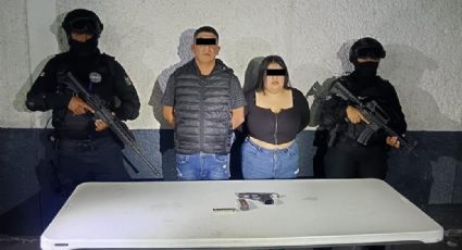Pareja es arrestada con arma de fuego y 10 cartuchos en Monterrey