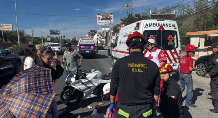 Motociclista resulta herido tras choque con auto en La Carretera Nacional; conductor huyó