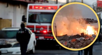 Se registra fuerte incendio en bodega de desechos industriales en Tultitlán, Edomex | VIDEO