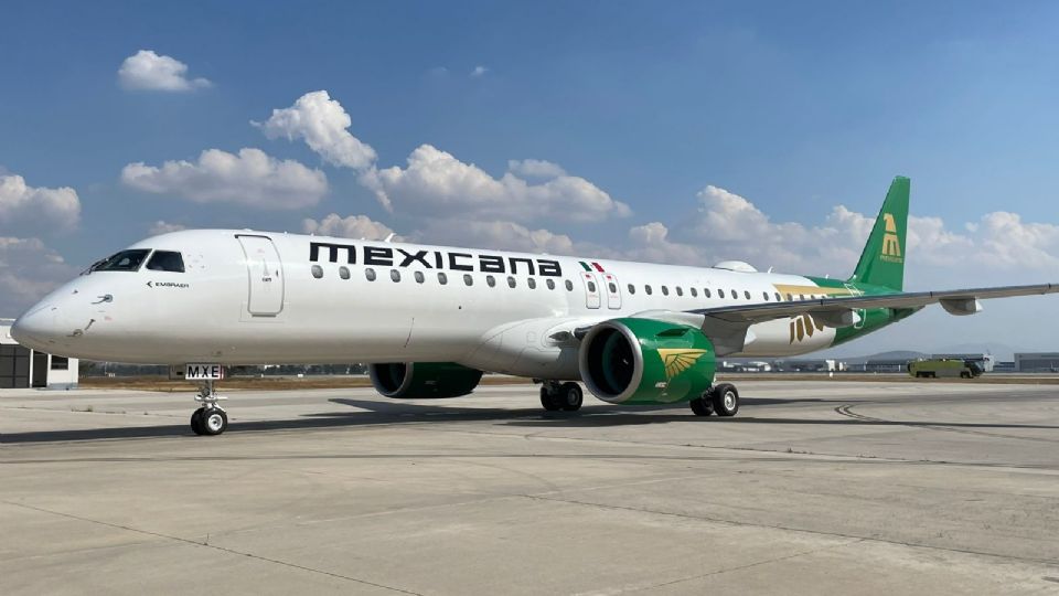 Mexicana recibe su quinto avión Embraer 195 E2 en el AIFA.