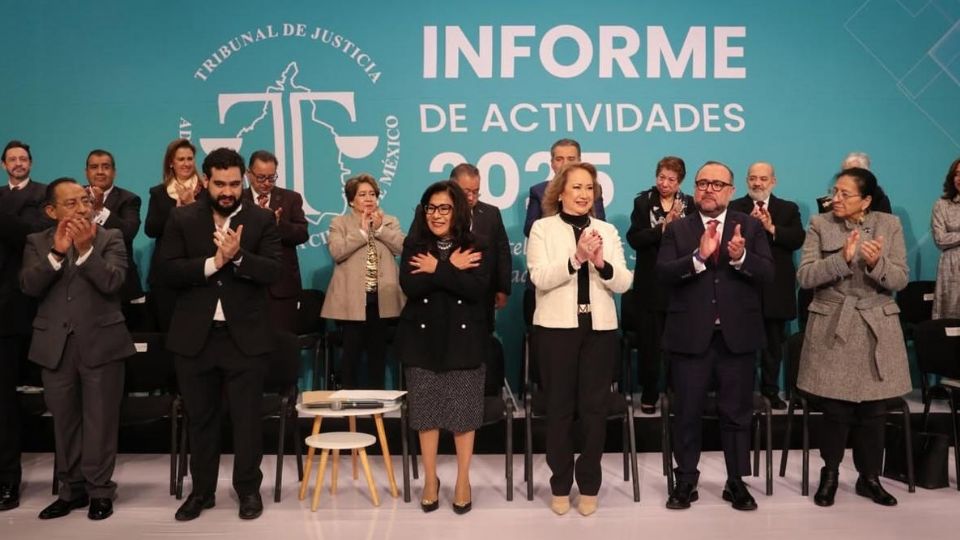 La Ministra de la SCJN, Yasmín Esquivel, destacó el liderazgo de Estela Fuentes Jiménez al frente de Tribunal de Justicia Administrativa de la Ciudad de México.