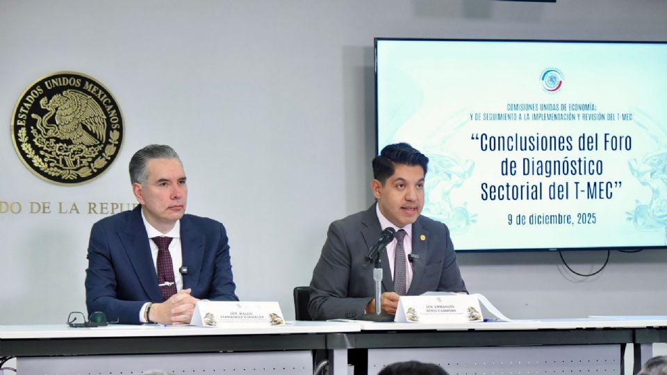 El Senado presentó a la Presidencia las conclusiones del Foro de Diagnóstico Sectorial del T-MEC rumbo a la revisión 2026.