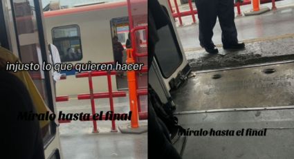 VIDEO | Mujer increpa a guardias del metro de Monterrey por tarifazo