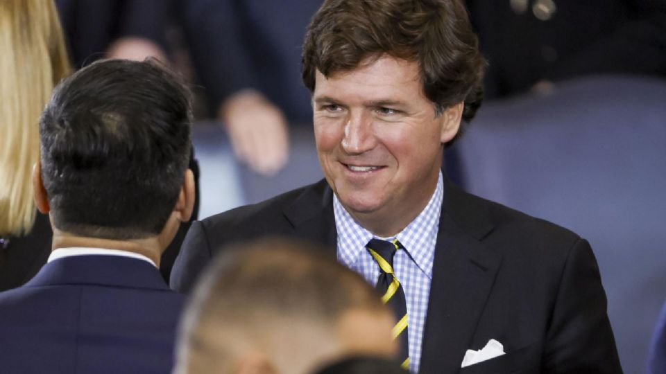 El periodista Tucker Carlson asistió a la ceremonia de Inauguración de Donald Trump.