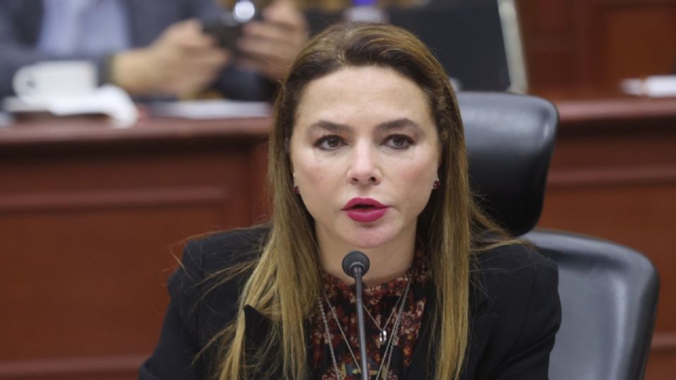 Carla Humphrey, consejera electoral, durante la sesión extraordinaria del Consejo General.