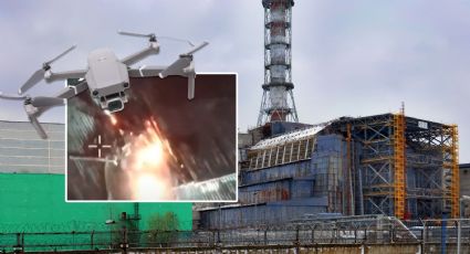 Dron daña domo que encapsula al reactor nuclear de Chernóbil | VIDEO