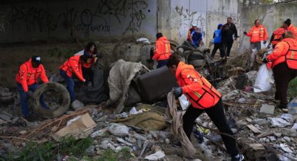 Voluntarios limpian el Río La Silla y retiran toneladas de basura