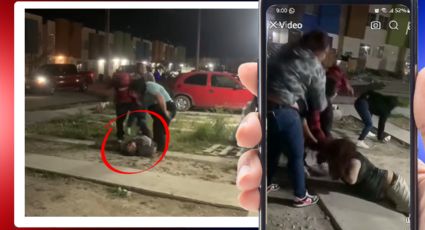 VIDEO | Fiesta vecinal termina en batalla campal en El Carmen, Nuevo León