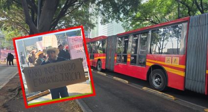 Cierran Insurgentes Sur, incluidos carriles del Metrobús, en colonia Nápoles