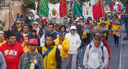 Al rededor de 40 mil peregrinos de la Arquidiócesis de Toluca caminan a la Basílica de Guadalupe