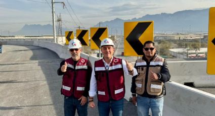 Inauguran puente Heberto Castillo en García tras 15 años de abandono