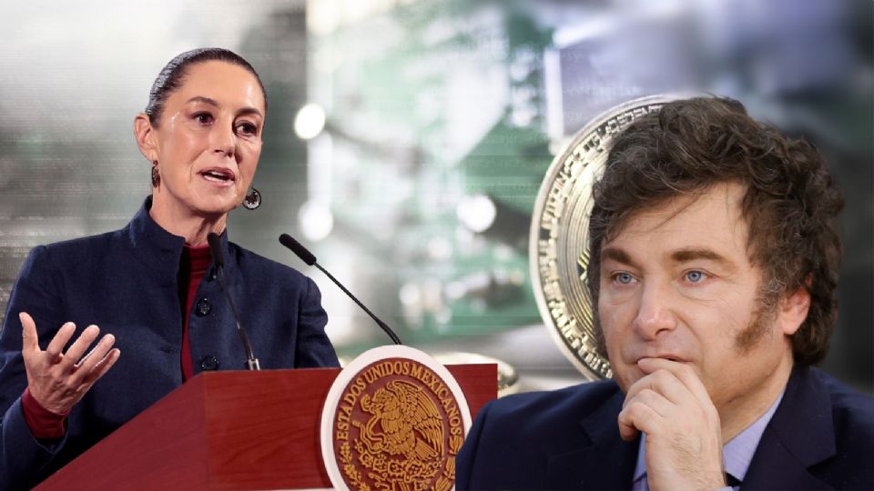 Claudia Sheinbaum Pardo, presidenta de México y Javier Milei, presidente de Argentina.