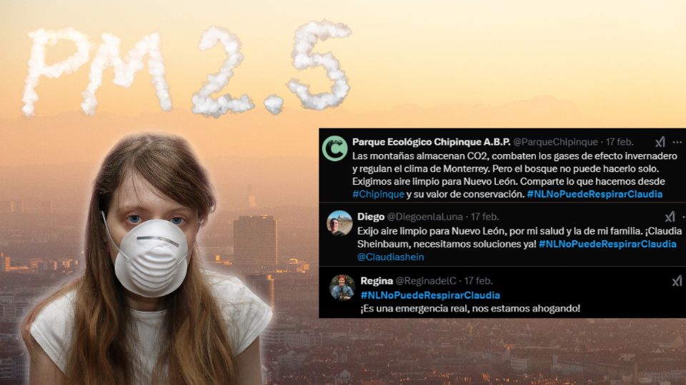 Ciudadanos exigen acción de las autoridades para combatir la contaminación del aire.