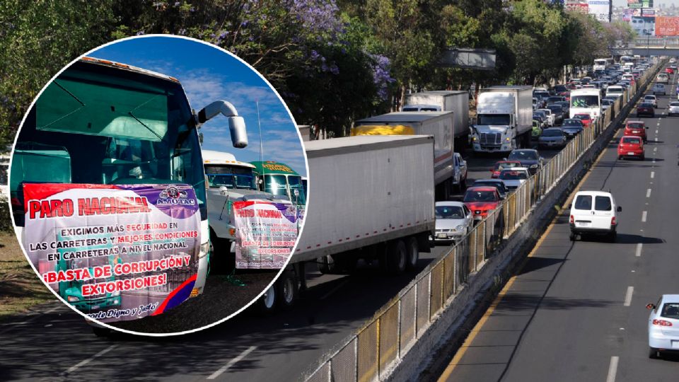 Bloqueo en la México-Pachuca.