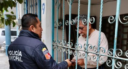 Policías de San Pedro recorren colonias en visitas domiciliarias, buscan acercamiento ciudadano