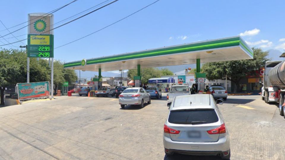 La estación de la marca BP ubicada en la Avenida Rodrigo Gómez S/N, en Monterrey, Nuevo León.